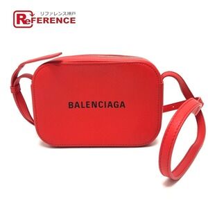 BALENCIAGA Camera Bag crossbody pochette shoulder leather red